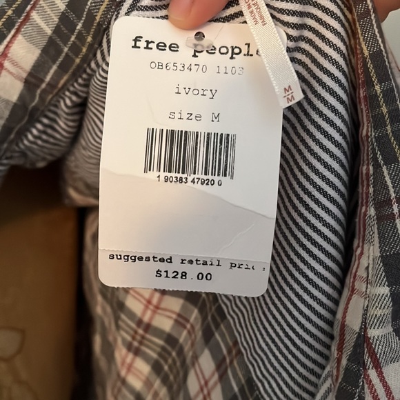 Free People button up patchwork shirt - Picture 4 of 4